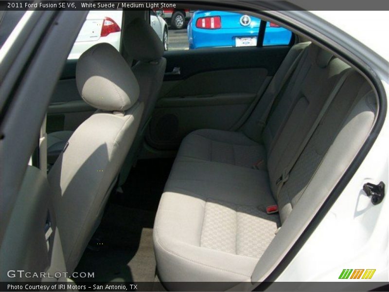 White Suede / Medium Light Stone 2011 Ford Fusion SE V6