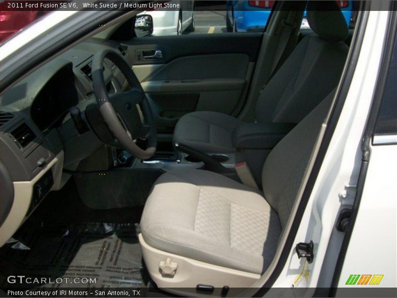 White Suede / Medium Light Stone 2011 Ford Fusion SE V6