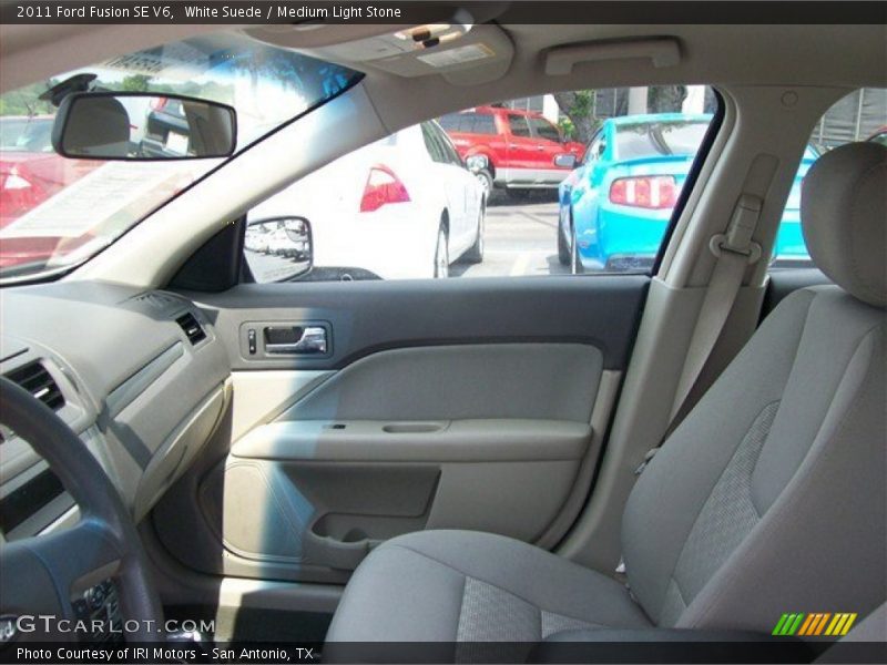 White Suede / Medium Light Stone 2011 Ford Fusion SE V6