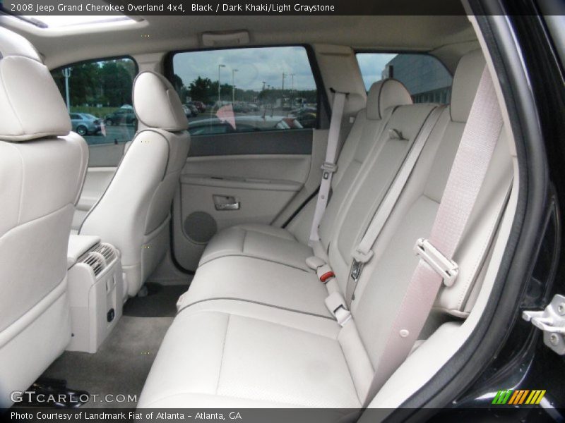 Black / Dark Khaki/Light Graystone 2008 Jeep Grand Cherokee Overland 4x4