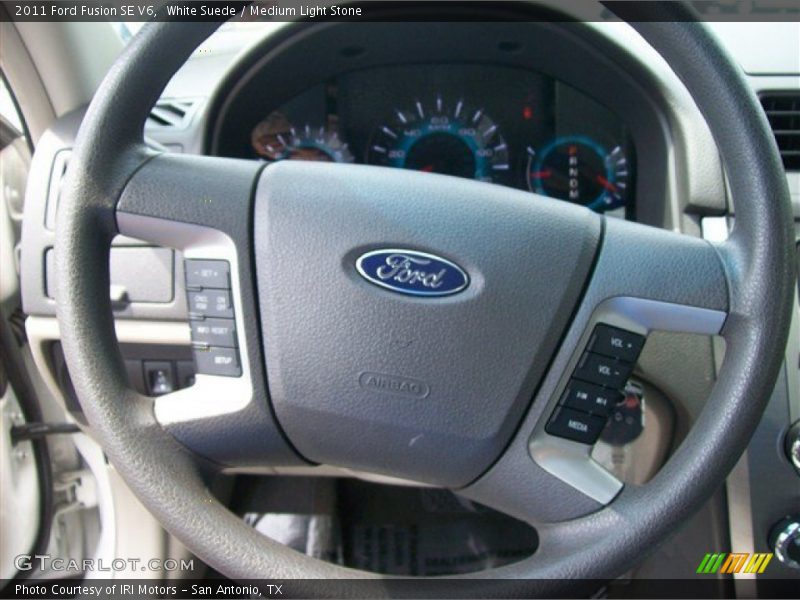 White Suede / Medium Light Stone 2011 Ford Fusion SE V6