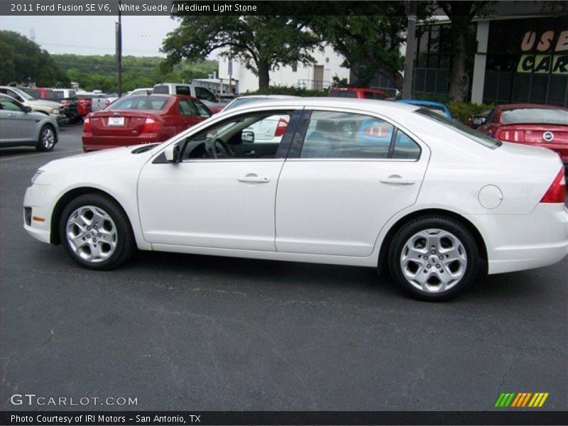 White Suede / Medium Light Stone 2011 Ford Fusion SE V6
