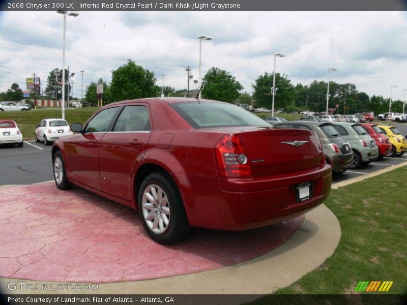 Inferno Red Crystal Pearl / Dark Khaki/Light Graystone 2008 Chrysler 300 LX