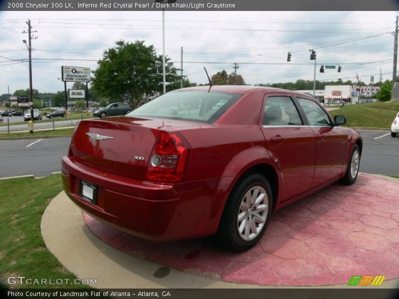 Inferno Red Crystal Pearl / Dark Khaki/Light Graystone 2008 Chrysler 300 LX