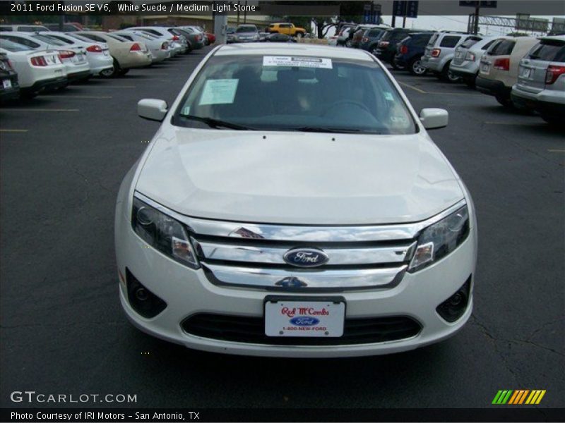 White Suede / Medium Light Stone 2011 Ford Fusion SE V6
