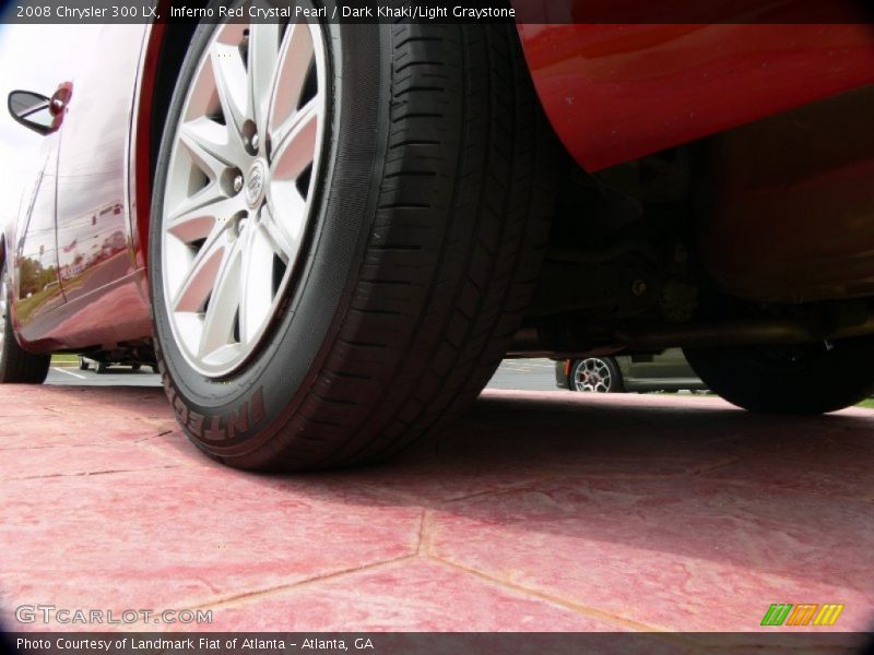 Inferno Red Crystal Pearl / Dark Khaki/Light Graystone 2008 Chrysler 300 LX