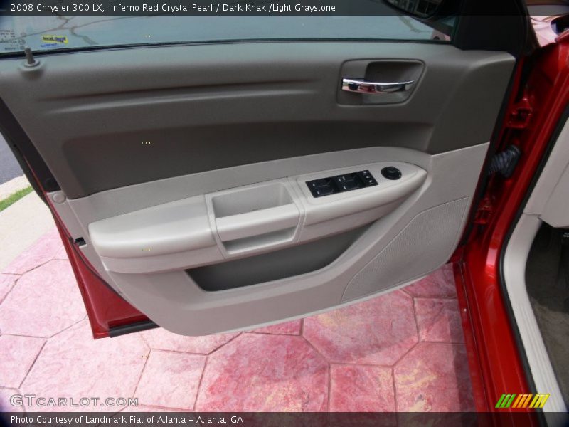 Inferno Red Crystal Pearl / Dark Khaki/Light Graystone 2008 Chrysler 300 LX