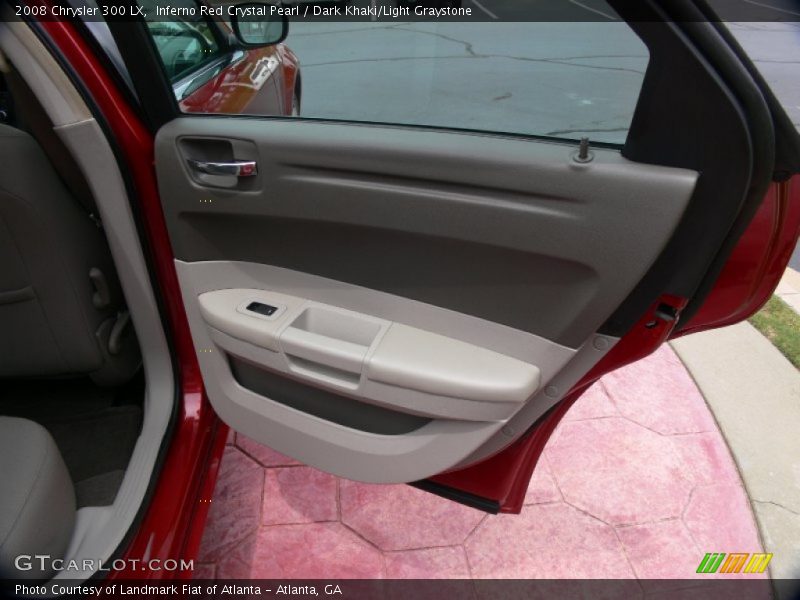 Inferno Red Crystal Pearl / Dark Khaki/Light Graystone 2008 Chrysler 300 LX