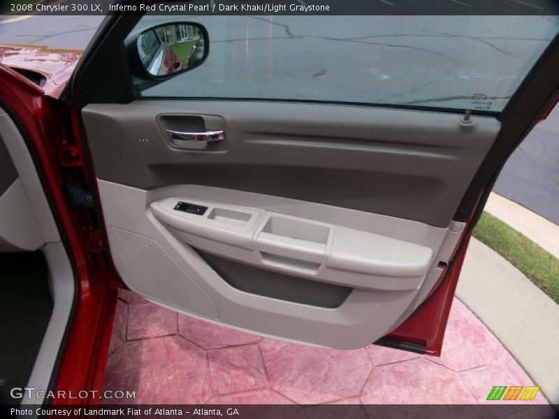 Inferno Red Crystal Pearl / Dark Khaki/Light Graystone 2008 Chrysler 300 LX