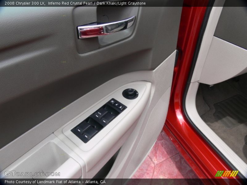 Inferno Red Crystal Pearl / Dark Khaki/Light Graystone 2008 Chrysler 300 LX