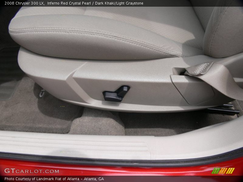 Inferno Red Crystal Pearl / Dark Khaki/Light Graystone 2008 Chrysler 300 LX