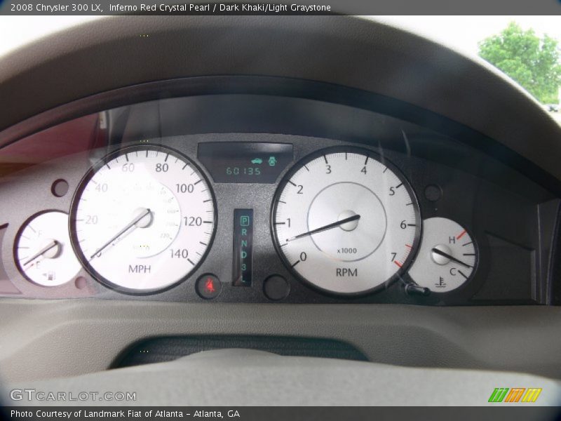 Inferno Red Crystal Pearl / Dark Khaki/Light Graystone 2008 Chrysler 300 LX