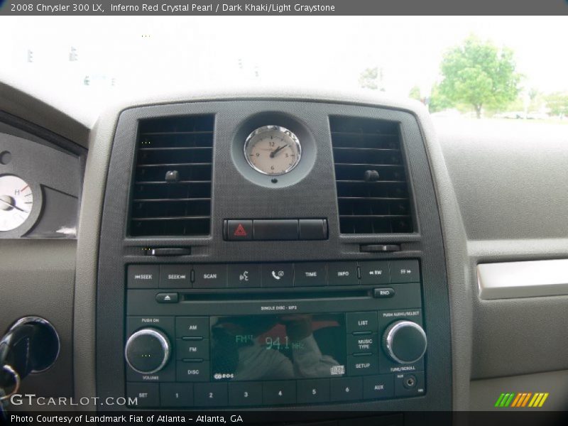 Inferno Red Crystal Pearl / Dark Khaki/Light Graystone 2008 Chrysler 300 LX
