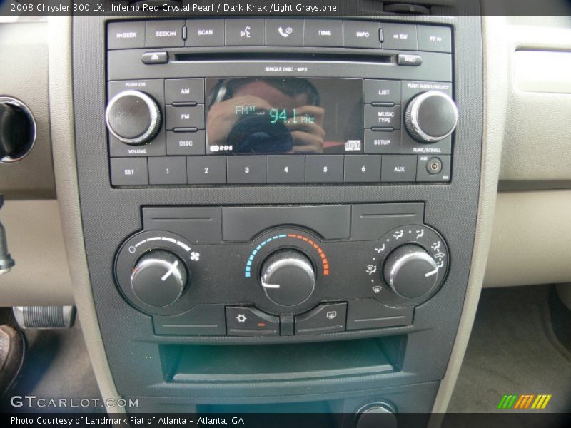 Inferno Red Crystal Pearl / Dark Khaki/Light Graystone 2008 Chrysler 300 LX