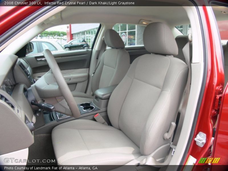 Inferno Red Crystal Pearl / Dark Khaki/Light Graystone 2008 Chrysler 300 LX