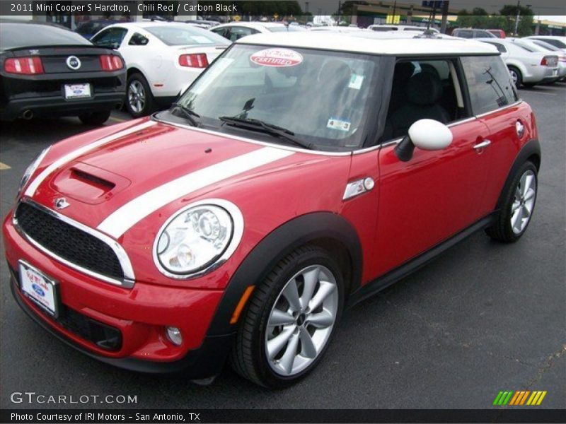 Chili Red / Carbon Black 2011 Mini Cooper S Hardtop