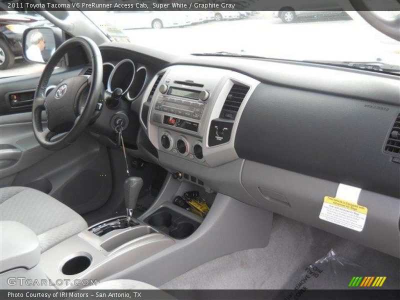 Super White / Graphite Gray 2011 Toyota Tacoma V6 PreRunner Access Cab