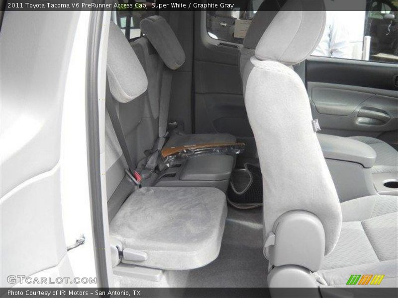 Super White / Graphite Gray 2011 Toyota Tacoma V6 PreRunner Access Cab