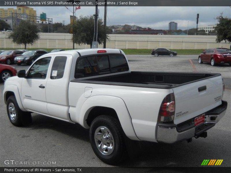 Super White / Sand Beige 2011 Toyota Tacoma V6 SR5 PreRunner Access Cab