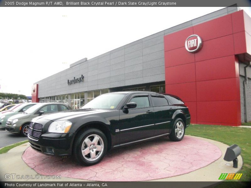 Brilliant Black Crystal Pearl / Dark Slate Gray/Light Graystone 2005 Dodge Magnum R/T AWD