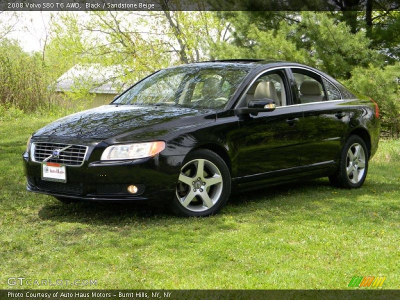 Black / Sandstone Beige 2008 Volvo S80 T6 AWD