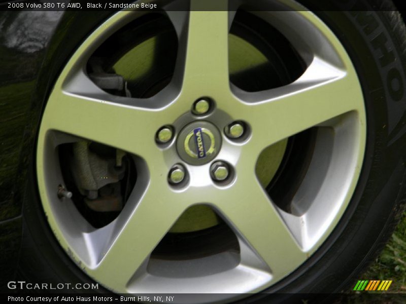 Black / Sandstone Beige 2008 Volvo S80 T6 AWD