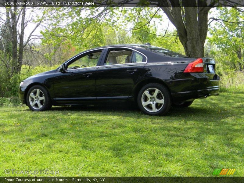 Black / Sandstone Beige 2008 Volvo S80 T6 AWD