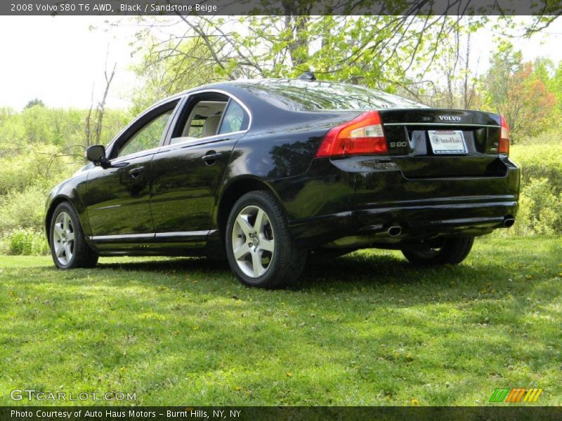 Black / Sandstone Beige 2008 Volvo S80 T6 AWD