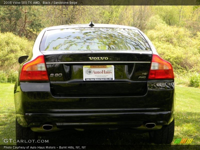 Black / Sandstone Beige 2008 Volvo S80 T6 AWD