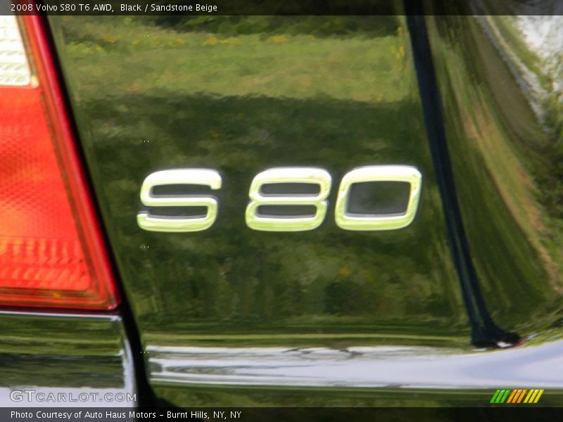Black / Sandstone Beige 2008 Volvo S80 T6 AWD