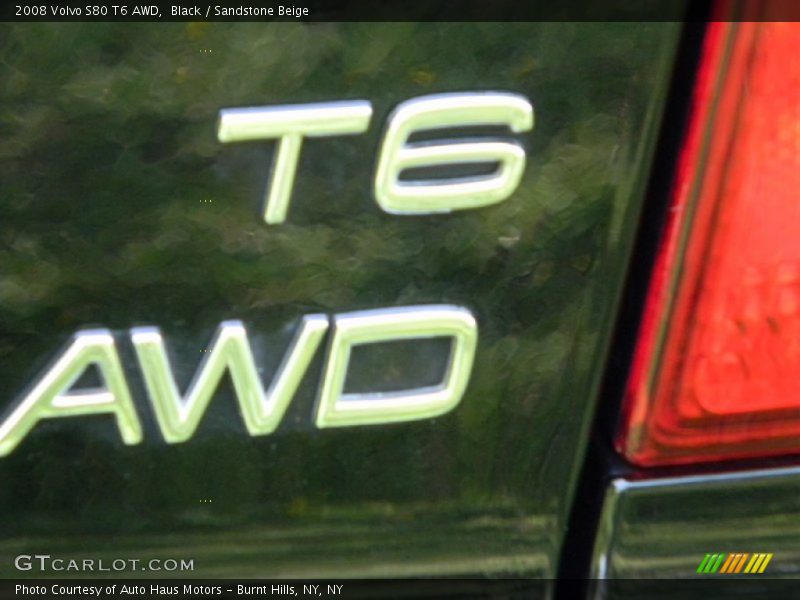 Black / Sandstone Beige 2008 Volvo S80 T6 AWD