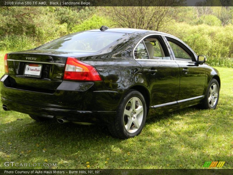 Black / Sandstone Beige 2008 Volvo S80 T6 AWD