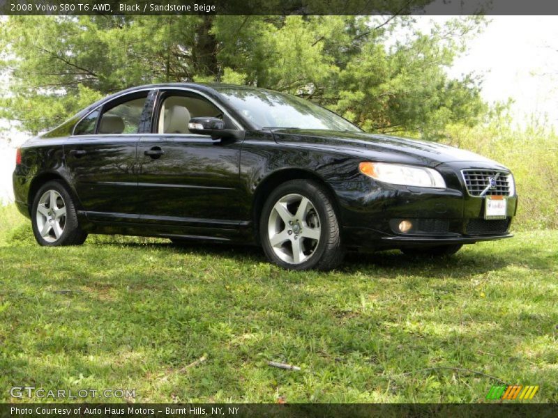 Black / Sandstone Beige 2008 Volvo S80 T6 AWD