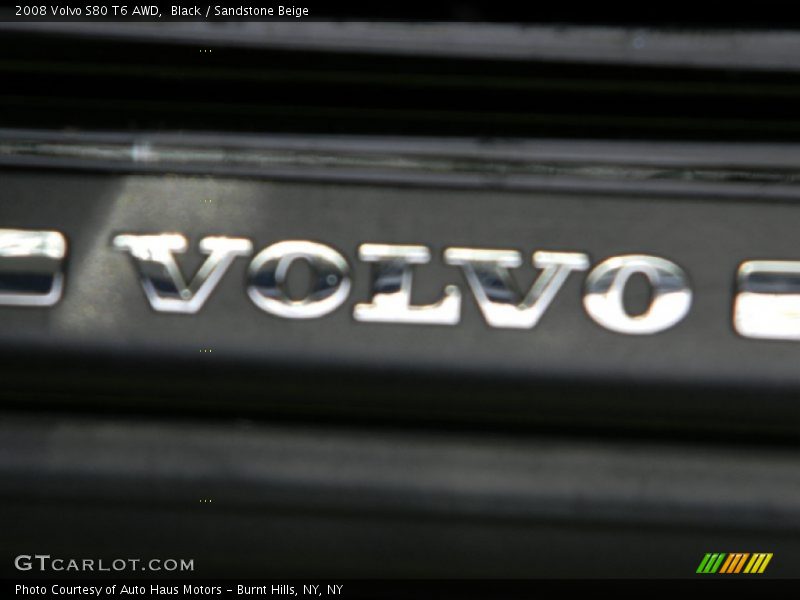 Black / Sandstone Beige 2008 Volvo S80 T6 AWD