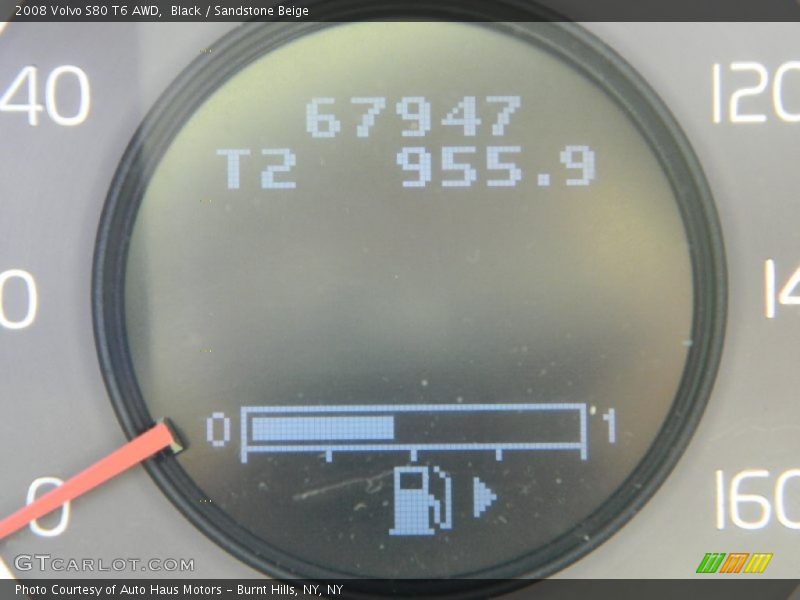 Black / Sandstone Beige 2008 Volvo S80 T6 AWD