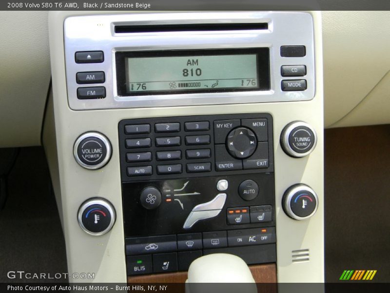 Black / Sandstone Beige 2008 Volvo S80 T6 AWD