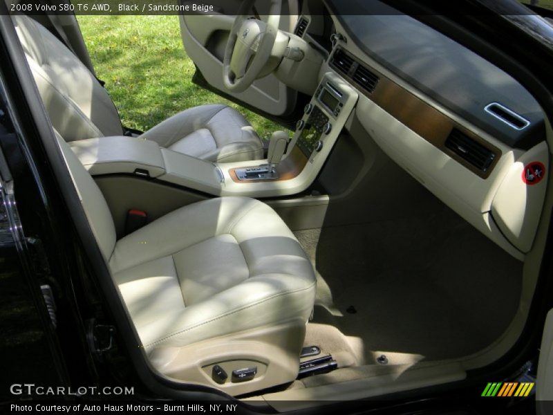 Black / Sandstone Beige 2008 Volvo S80 T6 AWD