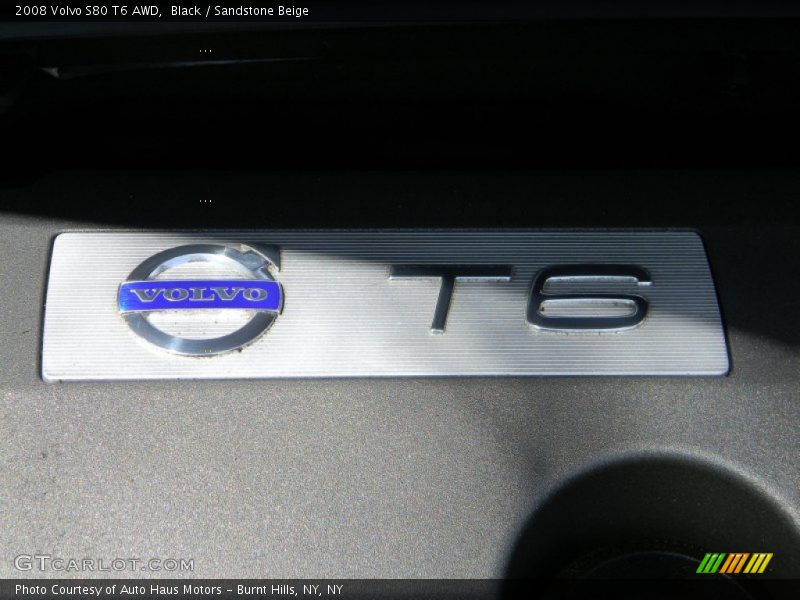 Black / Sandstone Beige 2008 Volvo S80 T6 AWD
