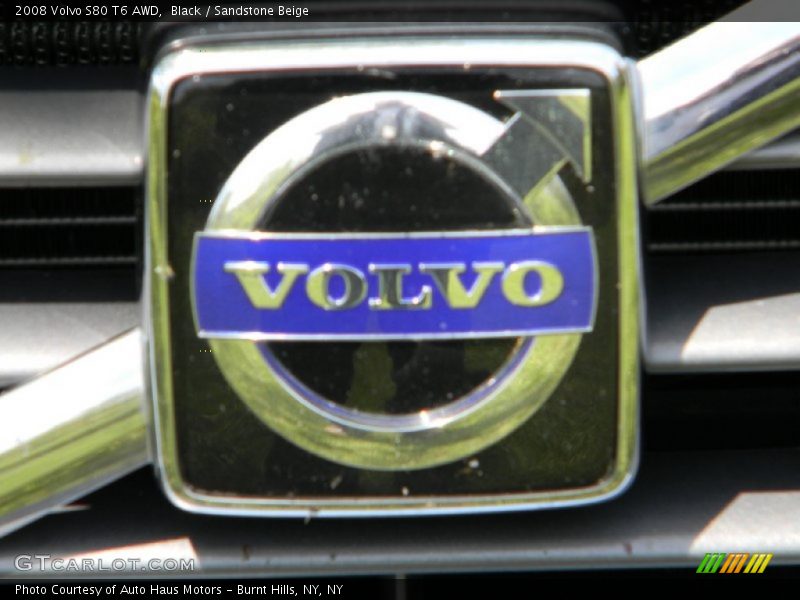 Black / Sandstone Beige 2008 Volvo S80 T6 AWD