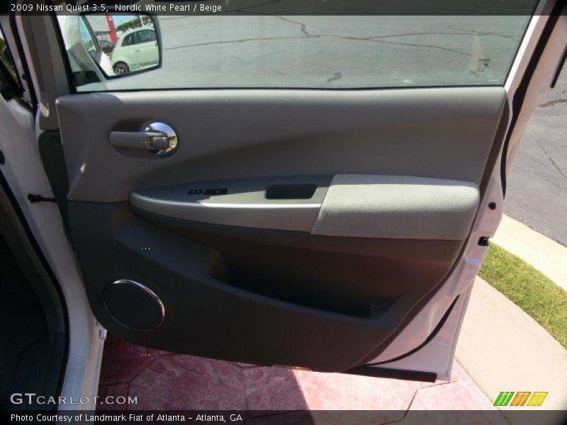 Nordic White Pearl / Beige 2009 Nissan Quest 3.5