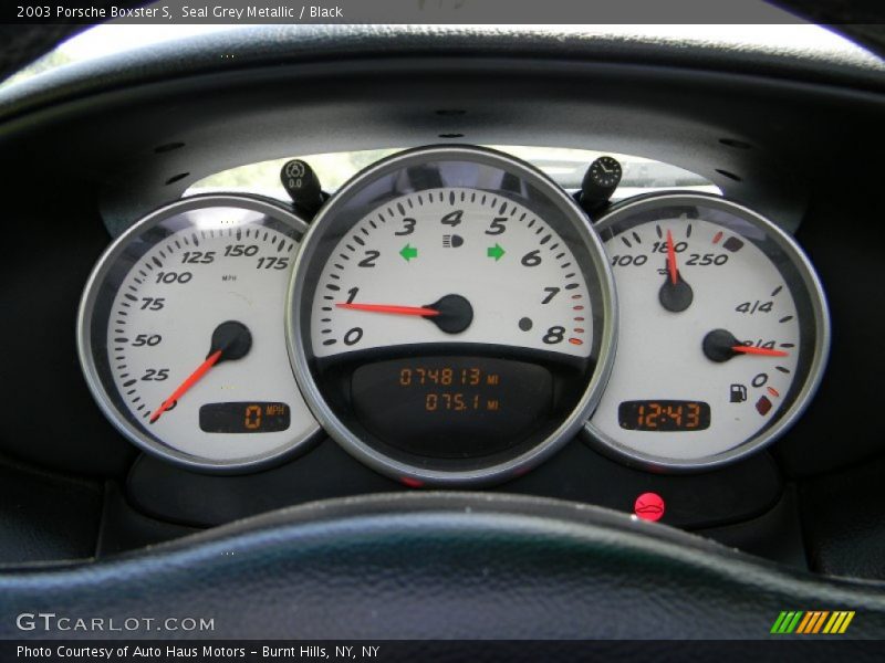 Seal Grey Metallic / Black 2003 Porsche Boxster S