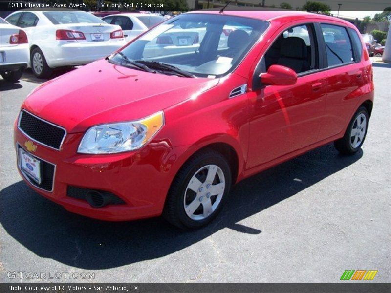 Victory Red / Charcoal 2011 Chevrolet Aveo Aveo5 LT