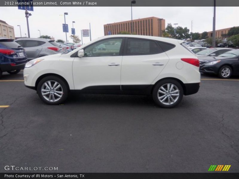 Cotton White / Taupe 2012 Hyundai Tucson Limited