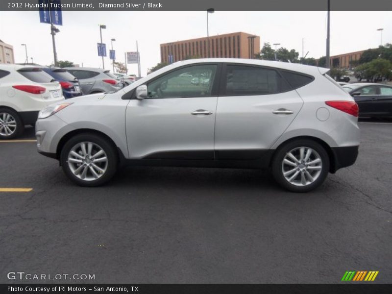 Diamond Silver / Black 2012 Hyundai Tucson Limited