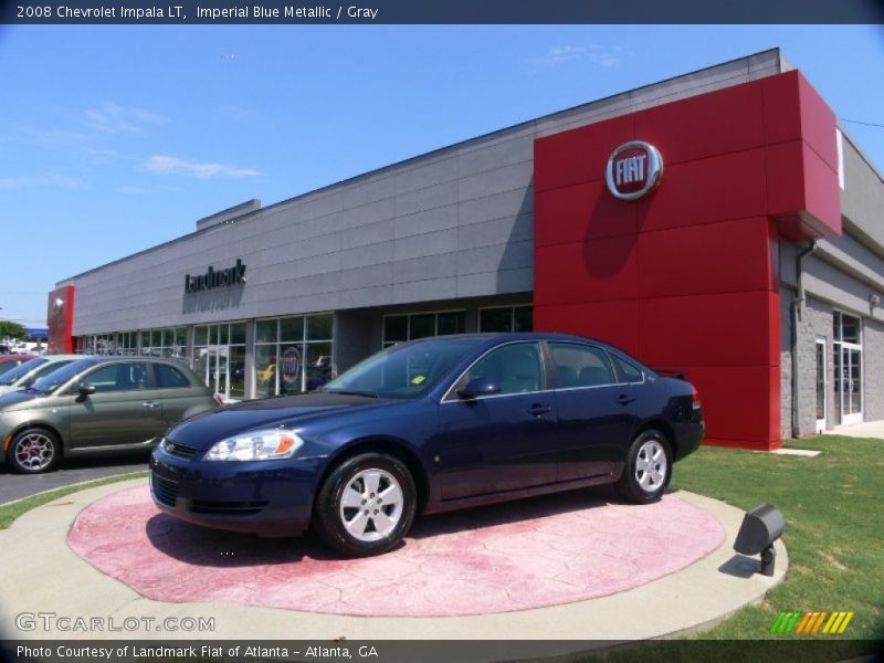 Imperial Blue Metallic / Gray 2008 Chevrolet Impala LT