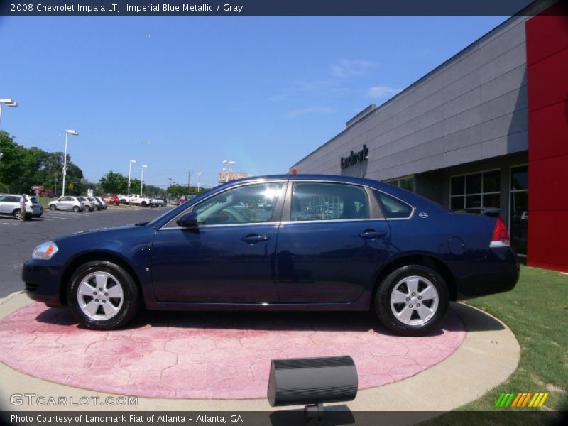 Imperial Blue Metallic / Gray 2008 Chevrolet Impala LT