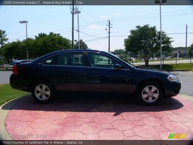 Imperial Blue Metallic / Gray 2008 Chevrolet Impala LT