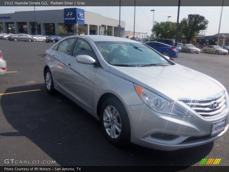Radiant Silver / Gray 2012 Hyundai Sonata GLS