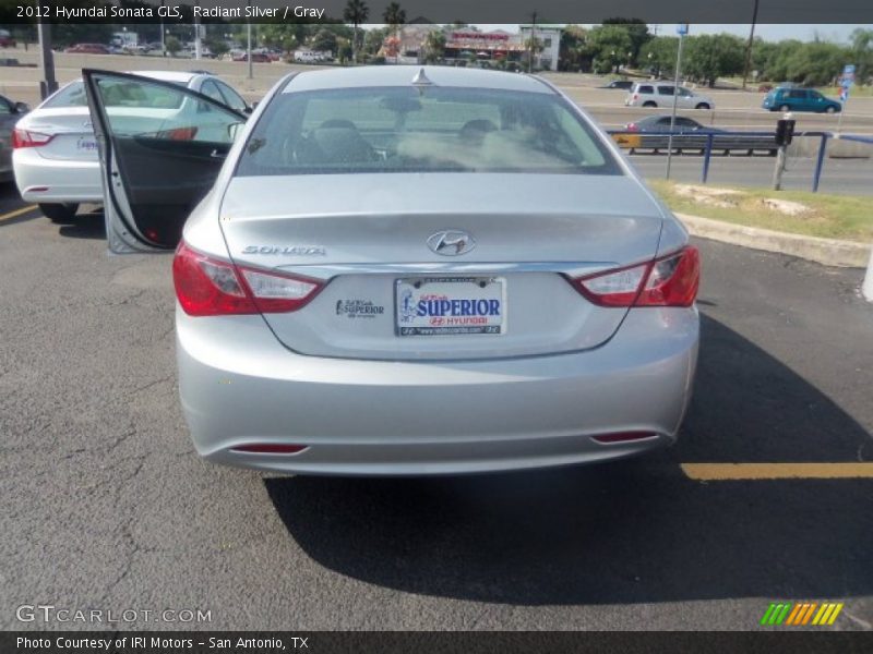 Radiant Silver / Gray 2012 Hyundai Sonata GLS