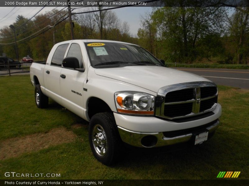 Bright White / Medium Slate Gray 2006 Dodge Ram 1500 SLT Mega Cab 4x4